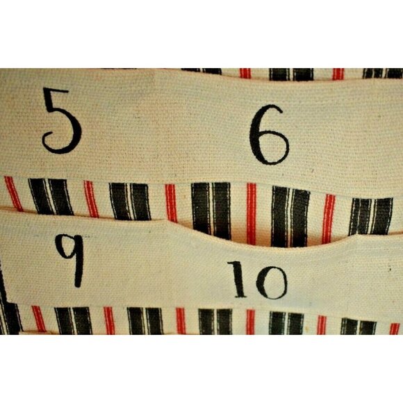 Primitives by Kathy I'm Texting Santa Canvas Hanging Christmas Advent Calendar - Picture 3 of 5